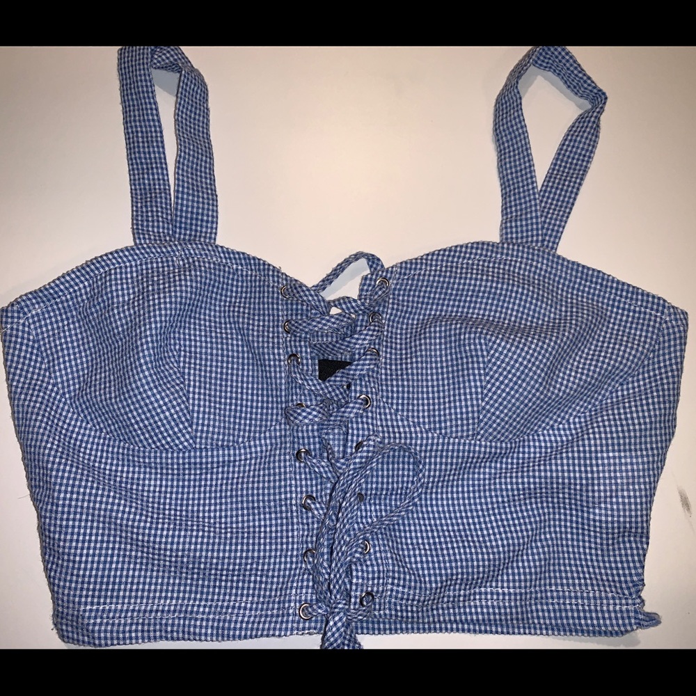 LF Lace Up Crop